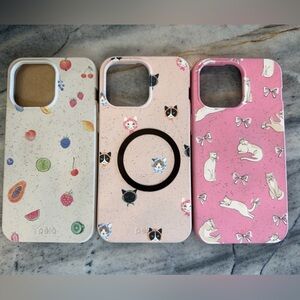 Set of 3 Pela Phone Cases for iPhone 15 Pro Max